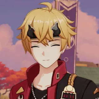 🍡 Thoma Genshin Impact Thoma, Genshin Impact, anime, gra wideo, postać telegram sticker