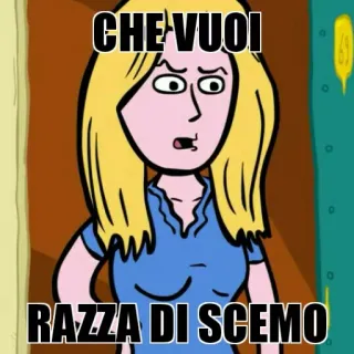🤔 CHE VUOI
RAZZA DI SCEMO telegram sticker