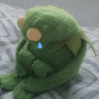 😪 Kermit Kermit the Frog, sad, crying, muppets, puppet telegram sticker