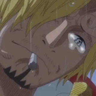 🏴‍☠️ Sabo One Piece аниме, плачущий, ван пис, Сабо, грустный telegram sticker