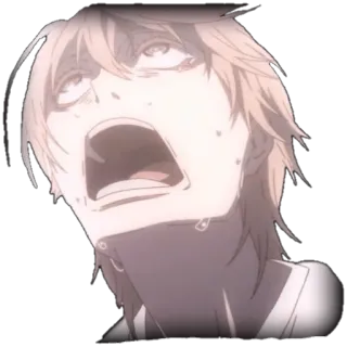 😩 Anime, Traurig, Weinend, Charakter, Emotional, Porträt telegram sticker