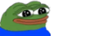 🙁 Pepe the Frog Pepe the Frog, meme, Internet culture, emote whatsapp sticker