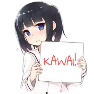 👌 KAWAI! Anime, Ragazza, Kawaii, Carino, Giapponese, Manga telegram sticker