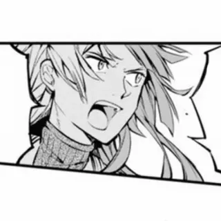 🥀 Anime, Mangá, Expressão, Gritando, Bravo telegram sticker