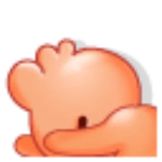 🌚 обидный, жест, рука, мультфильм telegram sticker