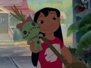 🌝 Lilo Lilo & Stitch Лило, Стич, Дисней, Мультфильм, Девочка, Кукла telegram sticker