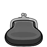 👛 purse, money, wallet, grey, accessory telegram sticker