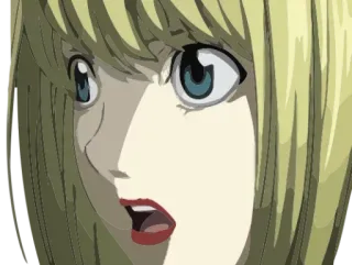 😳 Misa Amane Death Note anime, death note, misa amane, shocked, surprised telegram sticker