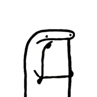 🤔 finger, offensive, gesture, cartoon, stick figure whatsapp sticker