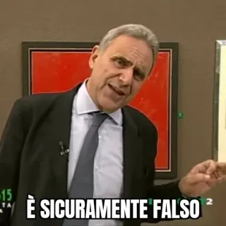 🚫 È SICURAMENTE FALSO итальянский, подделка, сомнительный, ложь telegram sticker