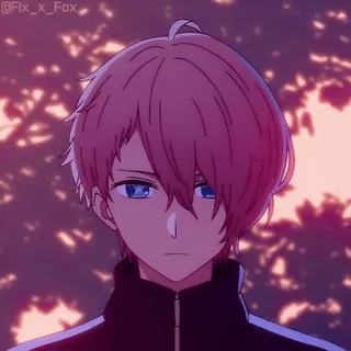 😒 アニメ, 男の子, ポートレート, 可愛い telegram sticker