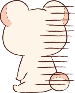 😶 Cartoon, Tier, Bär, Süß, Illustration, Sticker telegram sticker