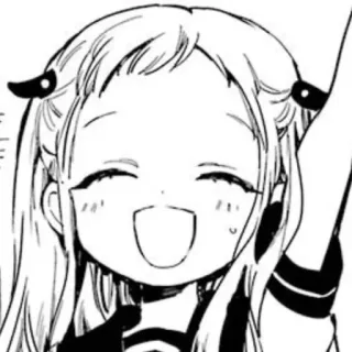 🍼 Nene Yashiro Toilet-bound Hanako-kun anime, manga, cute, happy, girl, smiling telegram sticker