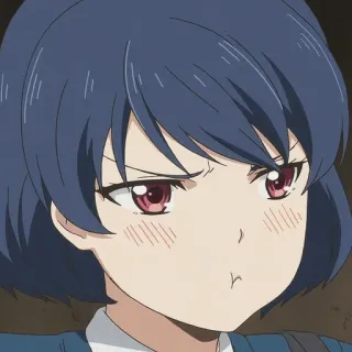 ➖ Anime, Meisje, Uitdrukking, Schattig telegram sticker
