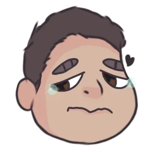 😢 crying, sad, tears, emotional, upset, cartoon telegram sticker