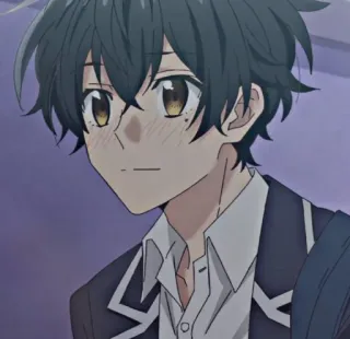 🙂 Anime, Junge, Charakter, Schuluniform telegram sticker