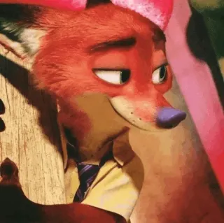 🦊 Nick Wilde Zootopia fuchs, anthropomorph, animiert, cartoon, disney, tier telegram sticker