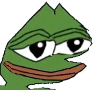 📎 Pepe the Frog pepe, rana, meme, meme de internet, rana triste whatsapp sticker