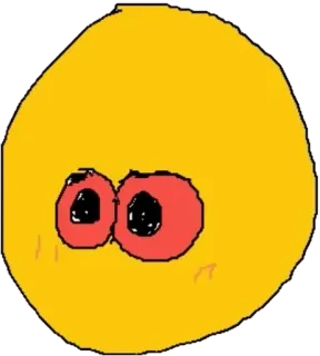 🚬 emoji, yellow, face, eyes, funny, cute telegram sticker