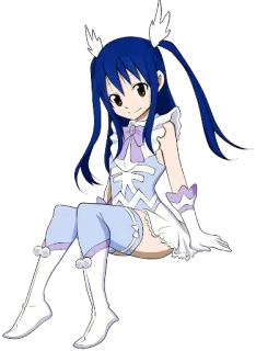🙂 Wendy Marvell Fairy Tail Anime, Fairy Tail, Wendy Marvell, Magier, Cartoon, Charakter, Süß, Mädchen telegram sticker