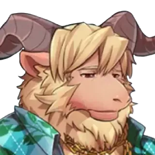 🙁 Anthro, Furry, Domba jantan, Pria, Kartun telegram sticker
