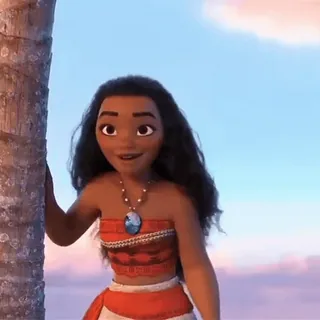 😀 Moana 漫画, ディズニー, アニメ, プリンセス, 島, 女の子 whatsapp sticker
