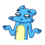Earl the Wolf telegram stickers