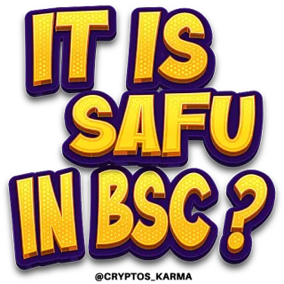 🤔 IT IS SAFU IN BSC? criptovaluta, sicuro, BSC, Binance Smart Chain telegram sticker