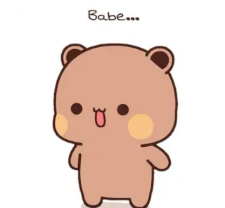 ❤️ Babe... mignon, ours, animal, dessin animé, amour telegram sticker