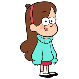 😛 Mabel Pines Gravity Falls cartoon, character, mabel, gravity falls telegram sticker