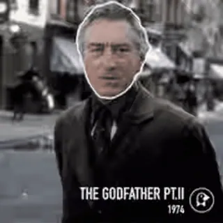 ๐ The Godfather Part II THE GODFATHER PT. II 1974 film, gangster, kejahatan, drama, Robert De Niro whatsapp sticker