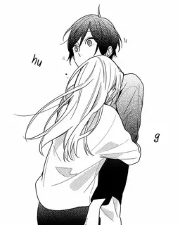 💗 hu
g Abraço, Romance, Anime, Mangá, Casal telegram sticker
