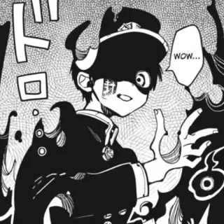 ⛓ WOW... Anime, Mangá, Uau, Desenho animado, Preto e branco whatsapp sticker