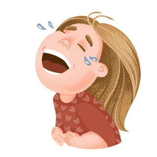 😂 llorando, riendo, mujer, lágrimas, emoción, tristeza, alegría telegram sticker