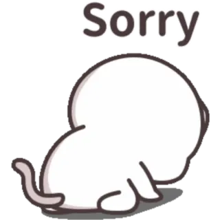 🙂 Sorry Entschuldigung, Sorry, süß, traurig telegram sticker