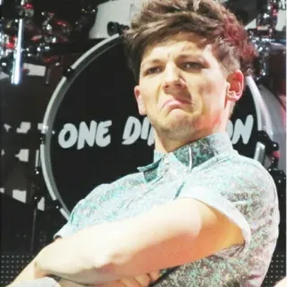 😠 ONE DITION musique, groupe, batterie, One Direction, Louis Tomlinson telegram sticker
