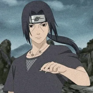 🎼 Itachi Naruto Аниме, Наруто, Итачи, Манга, Ниндзя, Учиха, Фанатское творчество telegram sticker