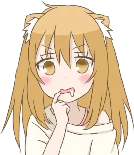 ❤️ Anime, Garota, Fofa, Expressão, Ilustração, Mangá telegram sticker