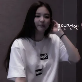 🤿 공연전에 kpop, idol, jennie, supreme, mujer, chica whatsapp sticker