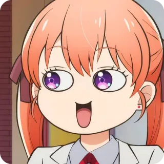 🙂 anime, cartoon, manga, cute, girl, character telegram sticker