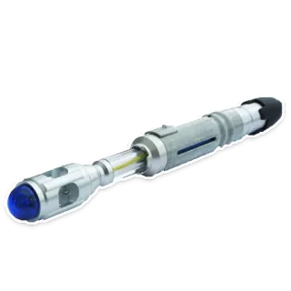 ️ The Doctor Doctor Who cacciavite sonico, fantascienza, strumento, gadget, blu telegram sticker