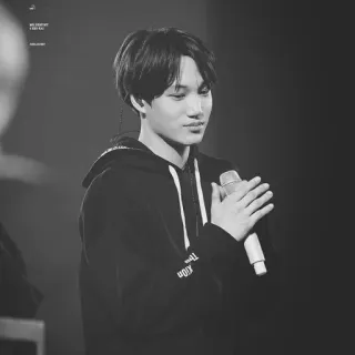 🗝 Kai kpop, นักร้อง, ขาวดำ, ไอดอล, เกาหลี telegram sticker