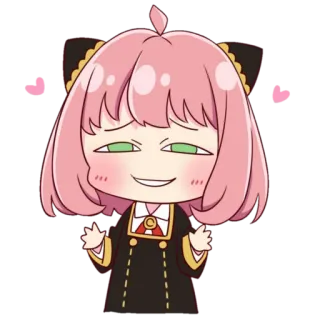 💓 Anya Forger Spy × Family Anime, Cartoon, Manga, Anya, Forger, Spy x Family, lustig, süß telegram sticker