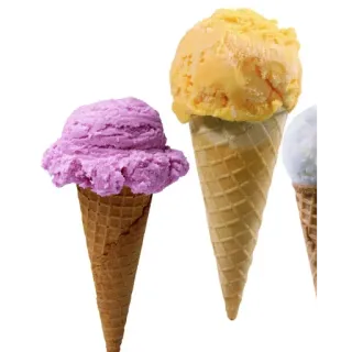 🙂 ice cream, dessert, cone, sweet, food telegram sticker