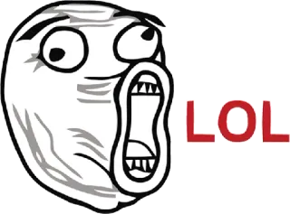 😀 LOL Мем, Лол, Смех, Интернет, Смешной telegram sticker
