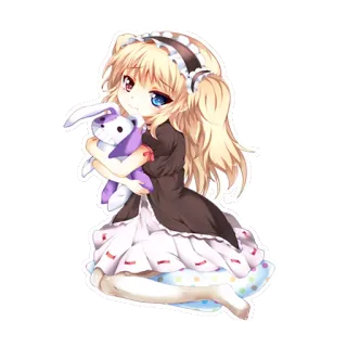 ☺️ อนิเมะ, ผู้หญิง, น่ารัก, คาวาอิ, มังงะ, ตัวละคร telegram sticker