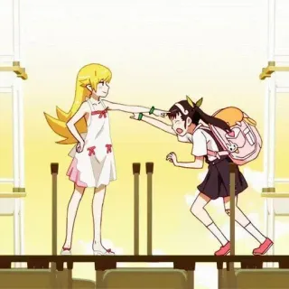 🎭 Anime, Postacie, Przyjaźń, Animacja telegram sticker