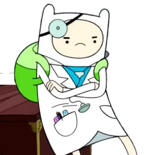 👨 Finn Mertens Adventure Time Cartoon, Finn, Adventure Time, Arzt, Finn Mertens telegram sticker