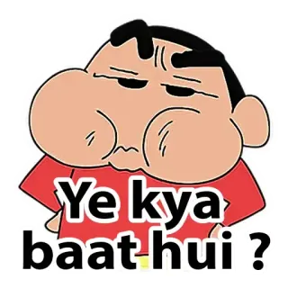 😤 Shinchan Nohara Crayon Shin-chan Ye kya baat hui ? Shinchan, Anime, Dibujos animados, Anime indio telegram sticker