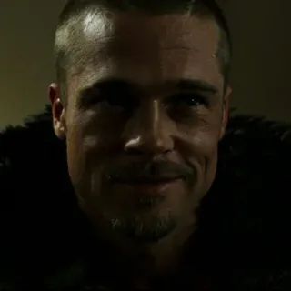 👊 Brad Pitt, Schauspieler, Film, Porträt, Mann, Person telegram sticker